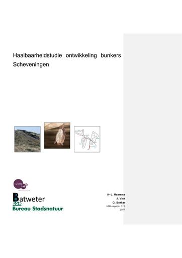 Haalbaarheidstudie ontwikkeling bunkers Scheveningen