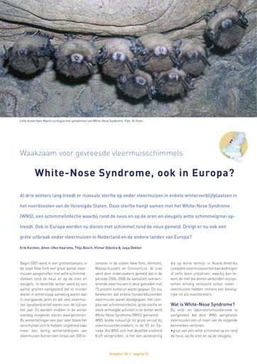White Nose Syndrome, ook in Europa