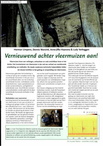 Vernieuwend achter vleermuizen aan