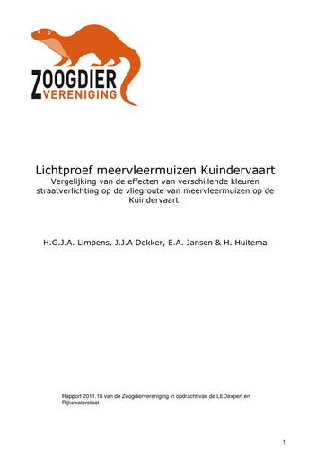 Lichtproef meervleermuizen Kuindervaart